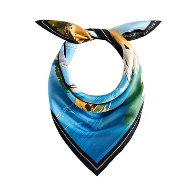 Pre-owned Kith Giorgio Armani & Malibu Printed Silk Bandana 'multi' | Multi-color | Men's Size Onesize In Multicolor