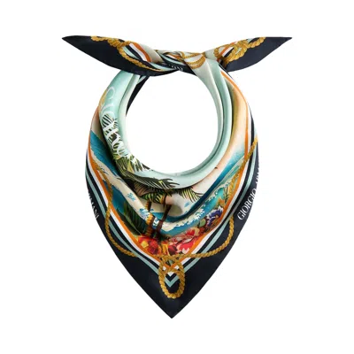 Pre-owned Kith Giorgio Armani & Scenic Printed Bandana 'multi' | Multi-color | Men's Size Onesize In Multicolor