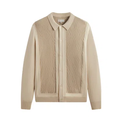 Pre-owned Kith Girard Cardigan 'veil' In Tan