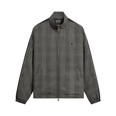 Pre-owned Kith Glen Plaid Rui Track Jacket 'ember' | Grey | Men's Size M