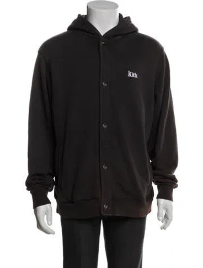 Pre-owned Kith Graphic Print Bomber Jacket In Gray