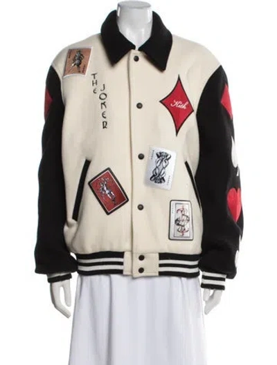 Pre-owned Kith Graphic Print Bomber Jacket In Neutral