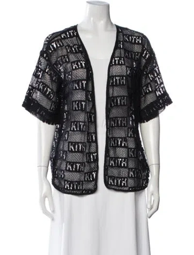 Pre-owned Kith Graphic Print Cover-up In Black