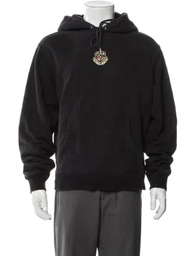 Pre-owned Kith Graphic Print Crew Neck Hoodie In Black