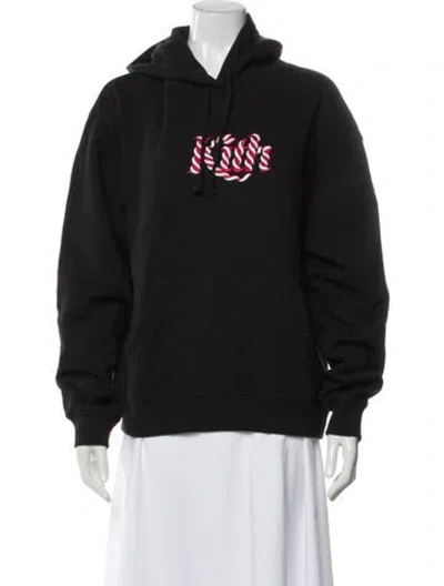 Pre-owned Kith Graphic Print Crew Neck Hoodie In Gray