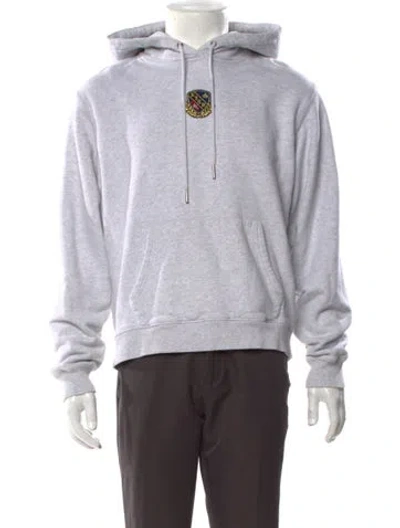 Pre-owned Kith Graphic Print Crew Neck Hoodie In Gray