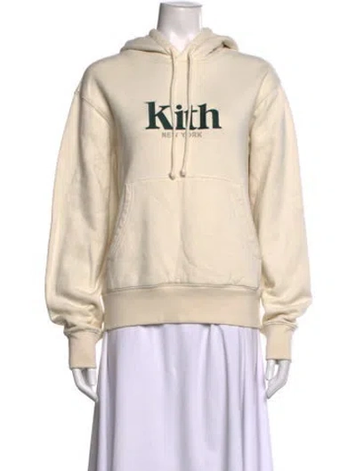 Pre-owned Kith Graphic Print Crew Neck Hoodie In Green