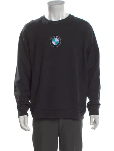 Pre-owned Kith Graphic Print Crew Neck Sweatshirt In Black