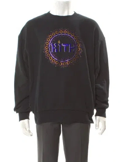 Pre-owned Kith Graphic Print Crew Neck Sweatshirt In Gray