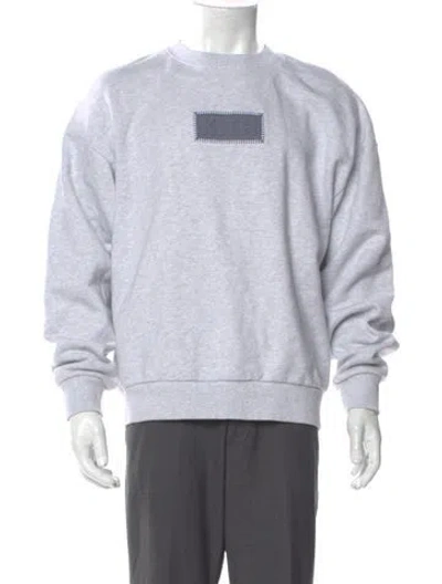 Pre-owned Kith Graphic Print Crew Neck Sweatshirt In Gray