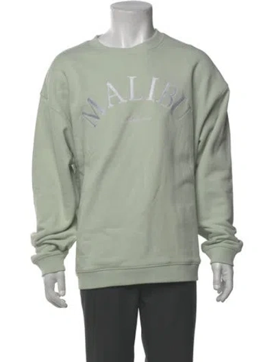 Pre-owned Kith Graphic Print Crew Neck Sweatshirt In Green