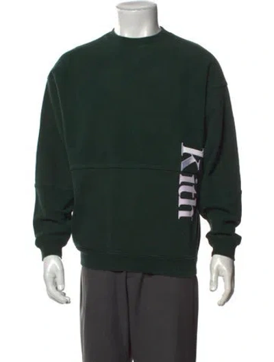 Pre-owned Kith Graphic Print Crew Neck Sweatshirt In Green