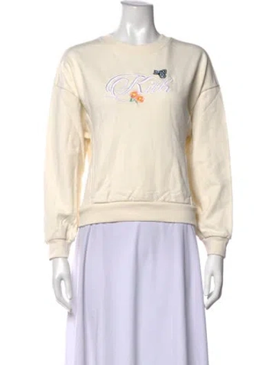 Pre-owned Kith Graphic Print Crew Neck Sweatshirt In Neutrals