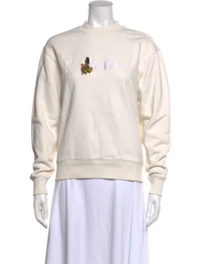Pre-owned Kith Graphic Print Crew Neck Sweatshirt In Neutrals