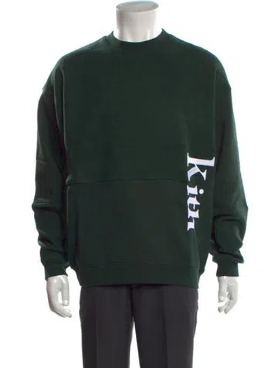 Pre-owned Kith Graphic Print Crew Neck Sweatshirt W/ Tags In Green