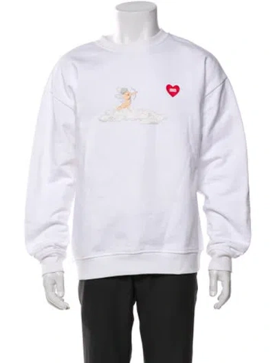 Pre-owned Kith Graphic Print Crew Neck Sweatshirt In White