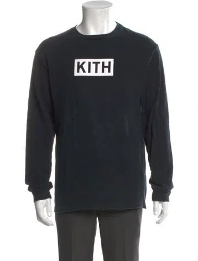 Pre-owned Kith Graphic Print Crew Neck T-shirt In Black
