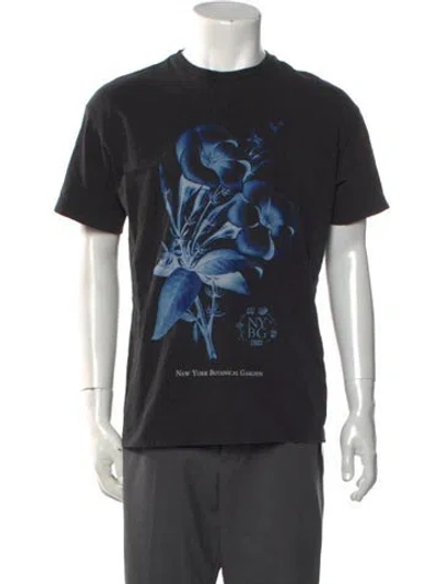 Pre-owned Kith Graphic Print Crew Neck T-shirt In Black