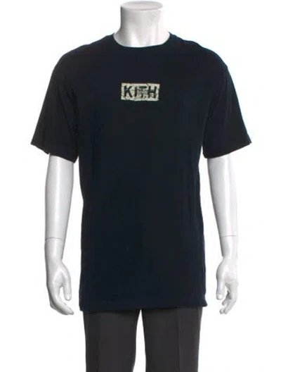 Pre-owned Kith Graphic Print Crew Neck T-shirt In Black