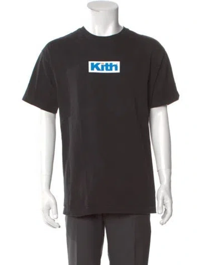 Pre-owned Kith Graphic Print Crew Neck T-shirt In Black