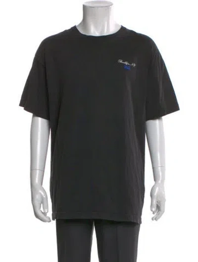 Pre-owned Kith Graphic Print Crew Neck T-shirt In Black