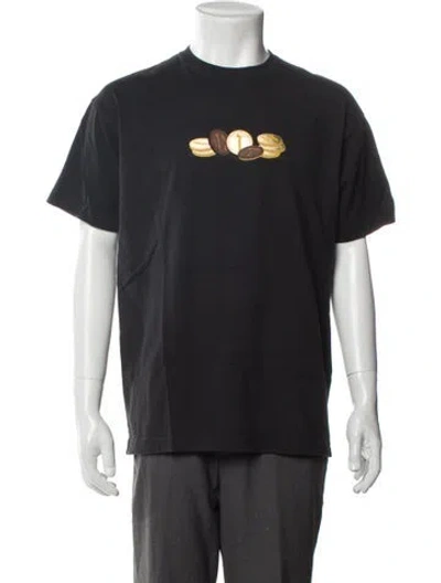 Pre-owned Kith Graphic Print Crew Neck T-shirt In Black