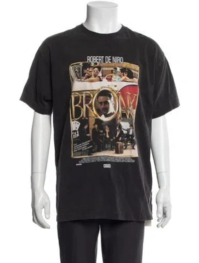 Pre-owned Kith Graphic Print Crew Neck T-shirt In Black