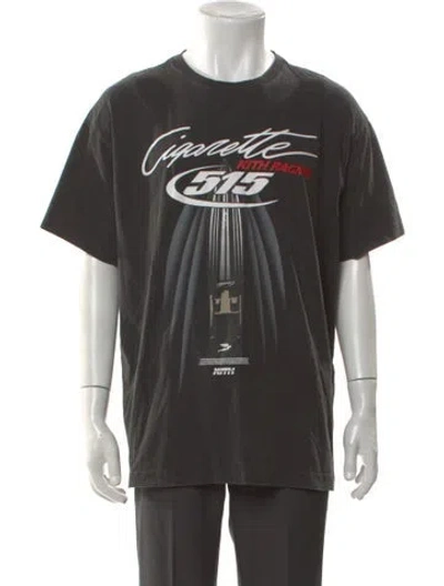Pre-owned Kith Graphic Print Crew Neck T-shirt In Black