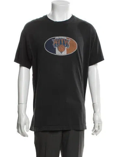 Pre-owned Kith Graphic Print Crew Neck T-shirt In Black