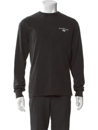 Pre-owned Kith Graphic Print Crew Neck T-shirt In Black