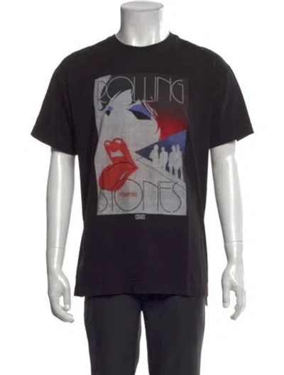 Pre-owned Kith Graphic Print Crew Neck T-shirt In Black