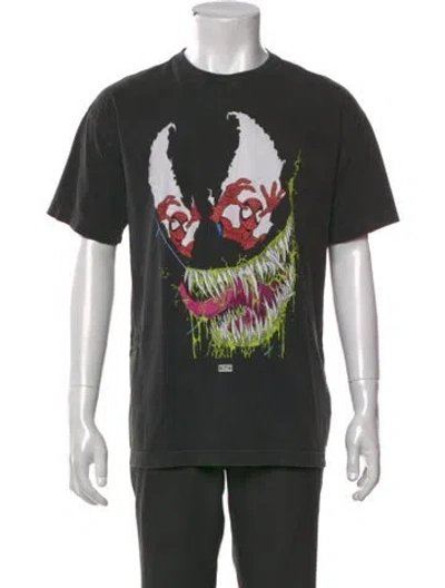 Pre-owned Kith Graphic Print Crew Neck T-shirt In Black