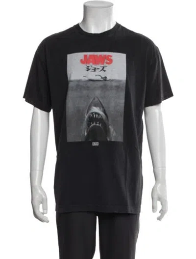 Pre-owned Kith Graphic Print Crew Neck T-shirt In Black