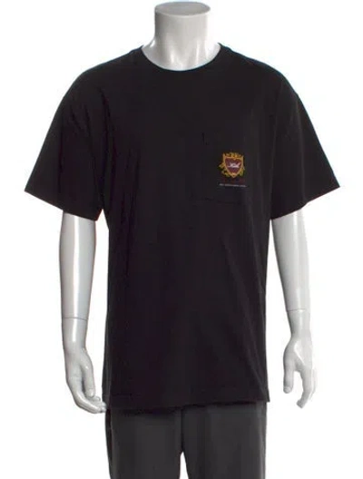 Pre-owned Kith Graphic Print Crew Neck T-shirt In Black
