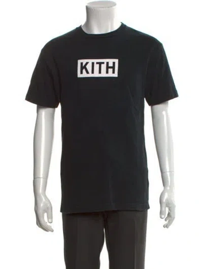 Pre-owned Kith Graphic Print Crew Neck T-shirt In Black