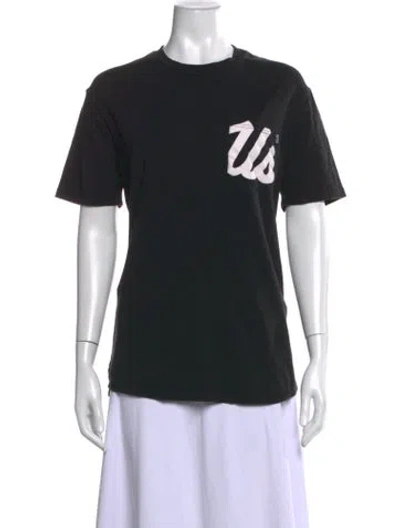 Pre-owned Kith Graphic Print Crew Neck T-shirt In Black