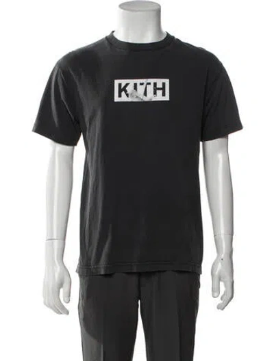 Pre-owned Kith Graphic Print Crew Neck T-shirt In Black