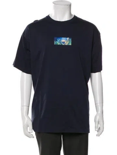 Pre-owned Kith Graphic Print Crew Neck T-shirt In Blue