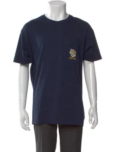 Pre-owned Kith Graphic Print Crew Neck T-shirt In Blue