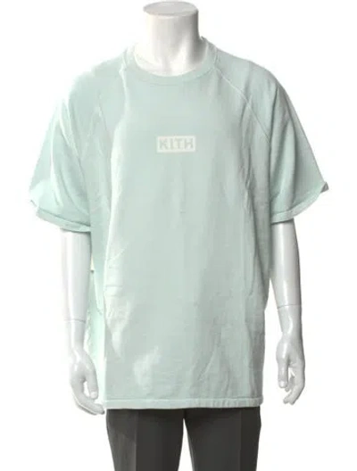 Pre-owned Kith Graphic Print Crew Neck T-shirt In Blue