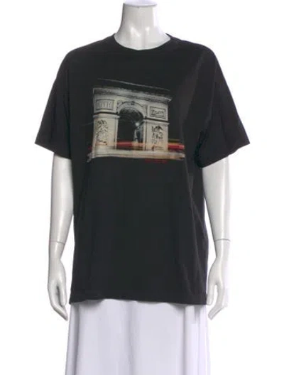 Pre-owned Kith Graphic Print Crew Neck T-shirt In Gray