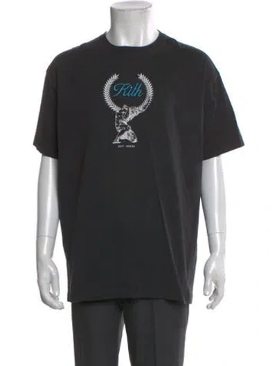 Pre-owned Kith Graphic Print Crew Neck T-shirt In Gray