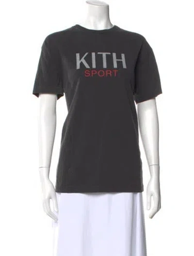 Pre-owned Kith Graphic Print Crew Neck T-shirt In Gray