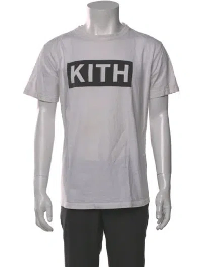 Pre-owned Kith Graphic Print Crew Neck T-shirt In Gray