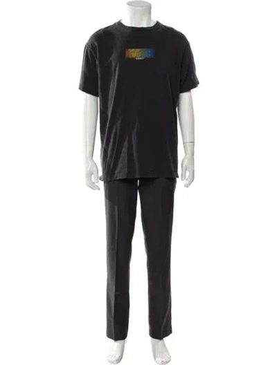 Pre-owned Kith Graphic Print Crew Neck T-shirt In Gray