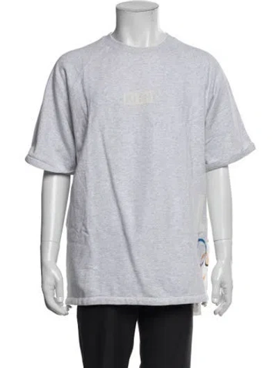 Pre-owned Kith Graphic Print Crew Neck T-shirt In Gray