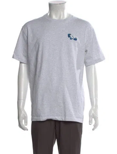 Pre-owned Kith Graphic Print Crew Neck T-shirt In Gray