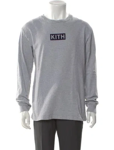 Pre-owned Kith Graphic Print Crew Neck T-shirt In Gray