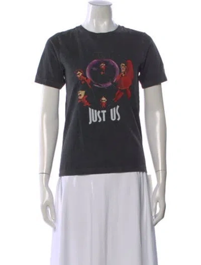 Pre-owned Kith Graphic Print Crew Neck T-shirt In Gray