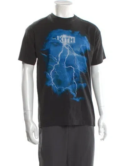 Pre-owned Kith Graphic Print Crew Neck T-shirt In Gray